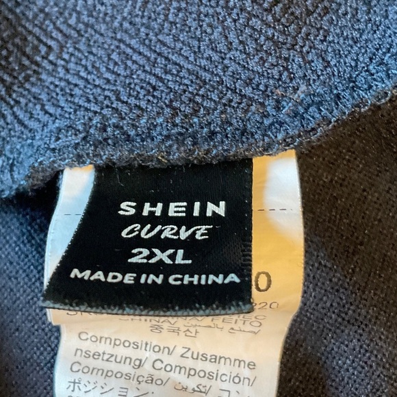 SHEIN Women's Navy Straight Leg Pants - Picture 3 of 5